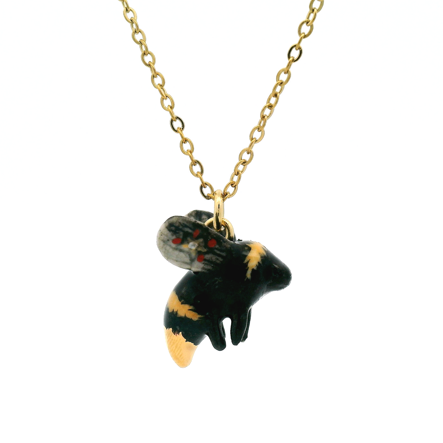 Porcelain Midas Bee Pendant