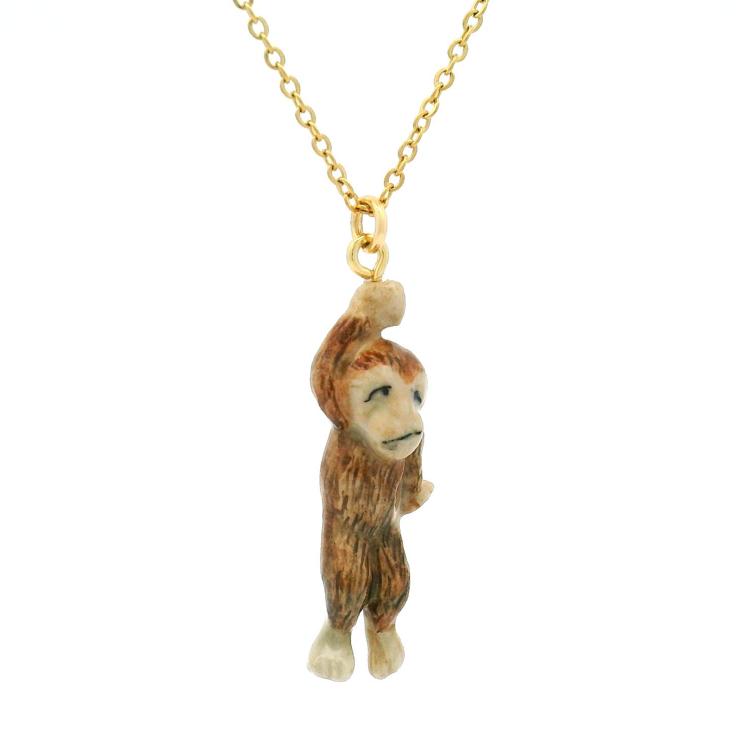 Porcelain Sasquatch Pendant