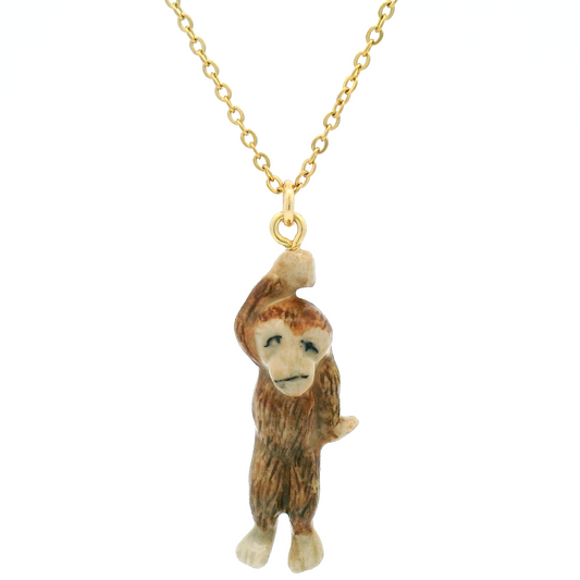 Porcelain Sasquatch Pendant