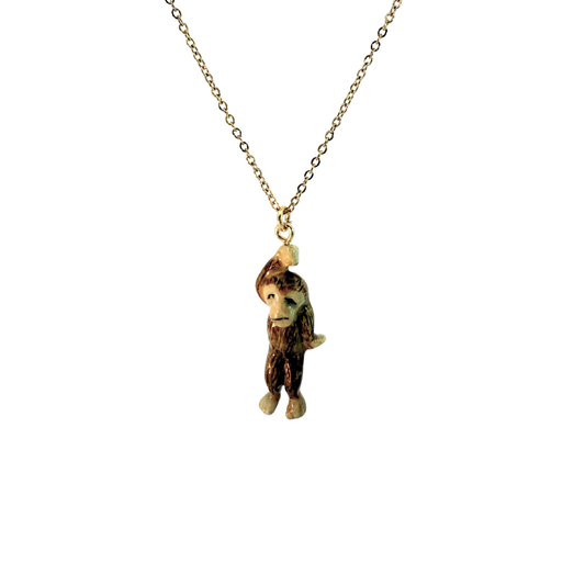 Porcelain Sasquatch Pendant