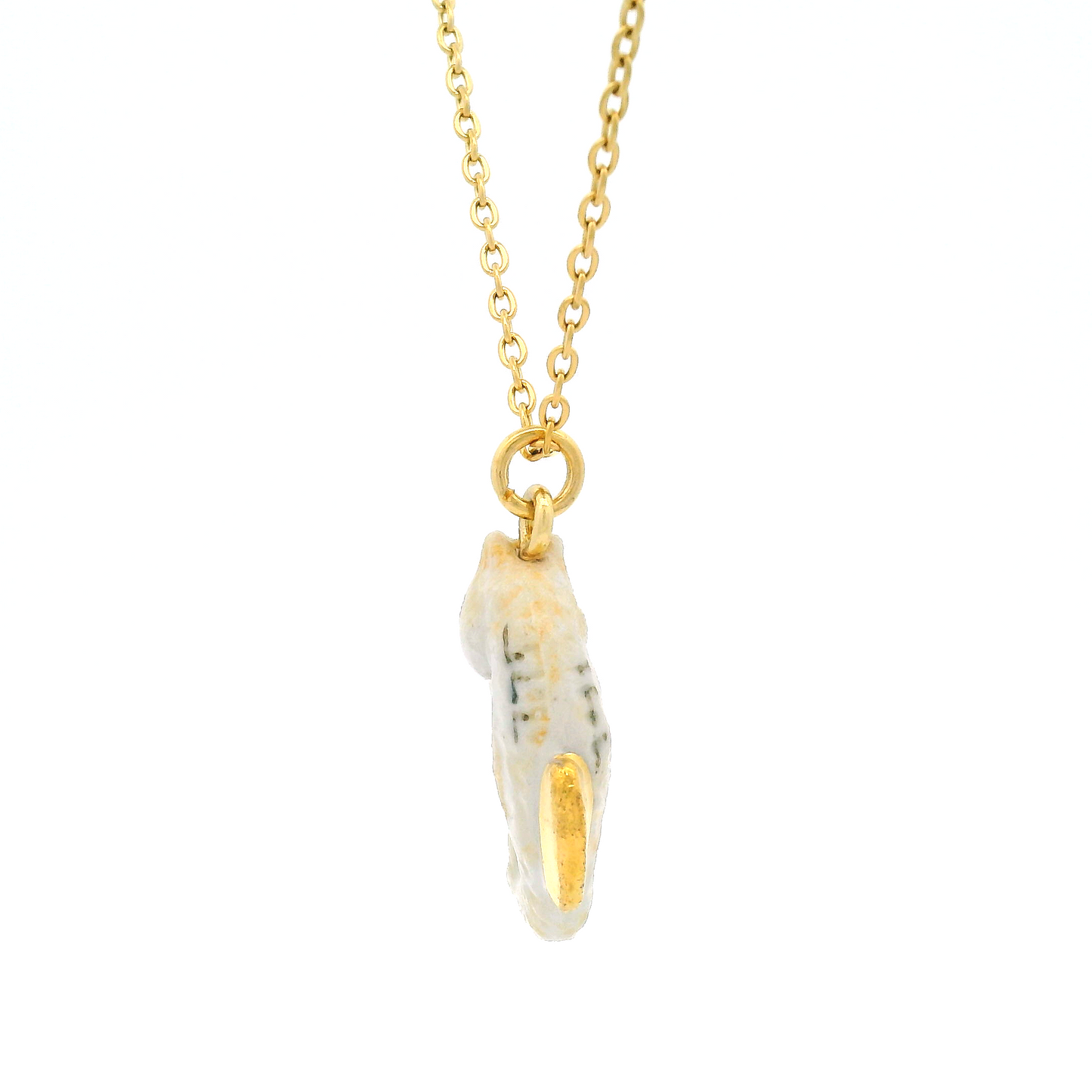 Porcelain Arctic Seahorse Pendant