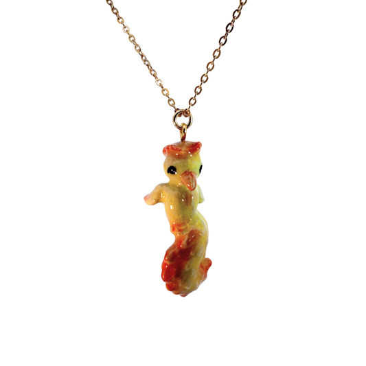 Porcelain Baby Phoenix Pendant