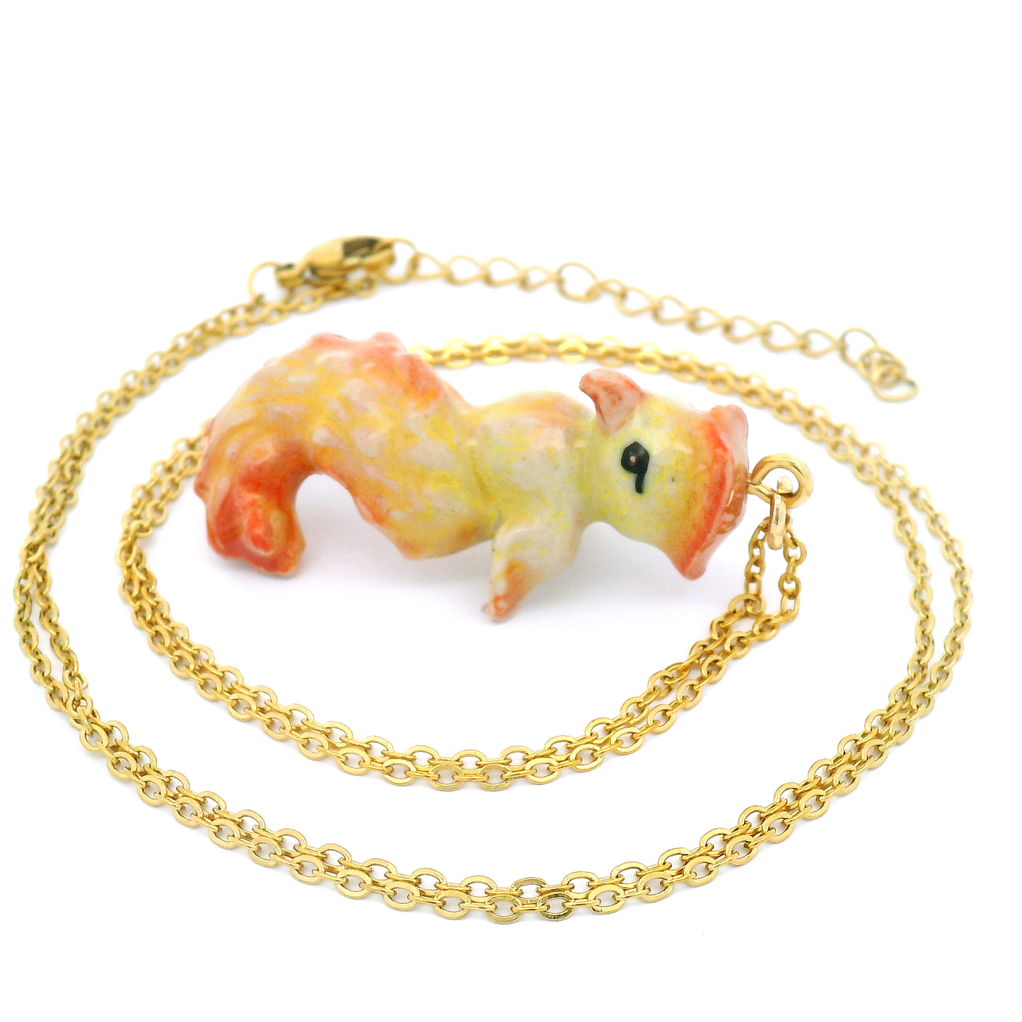 Porcelain Baby Phoenix Pendant