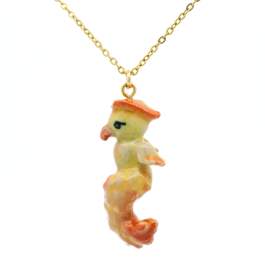 Porcelain Baby Phoenix Pendant