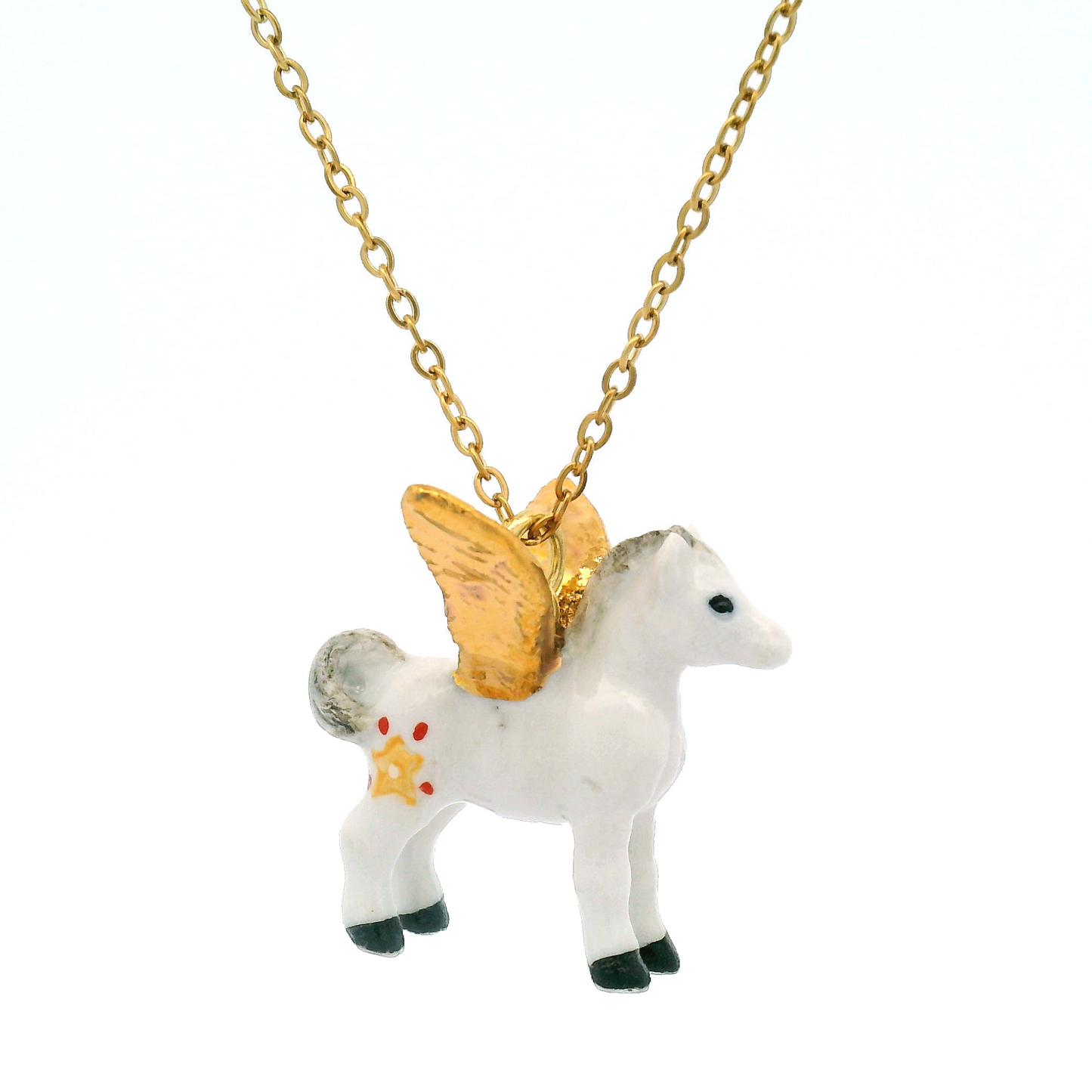 Porcelain Pegasus Pendant