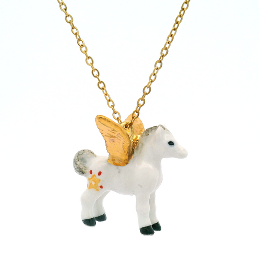Porcelain Pegasus Pendant