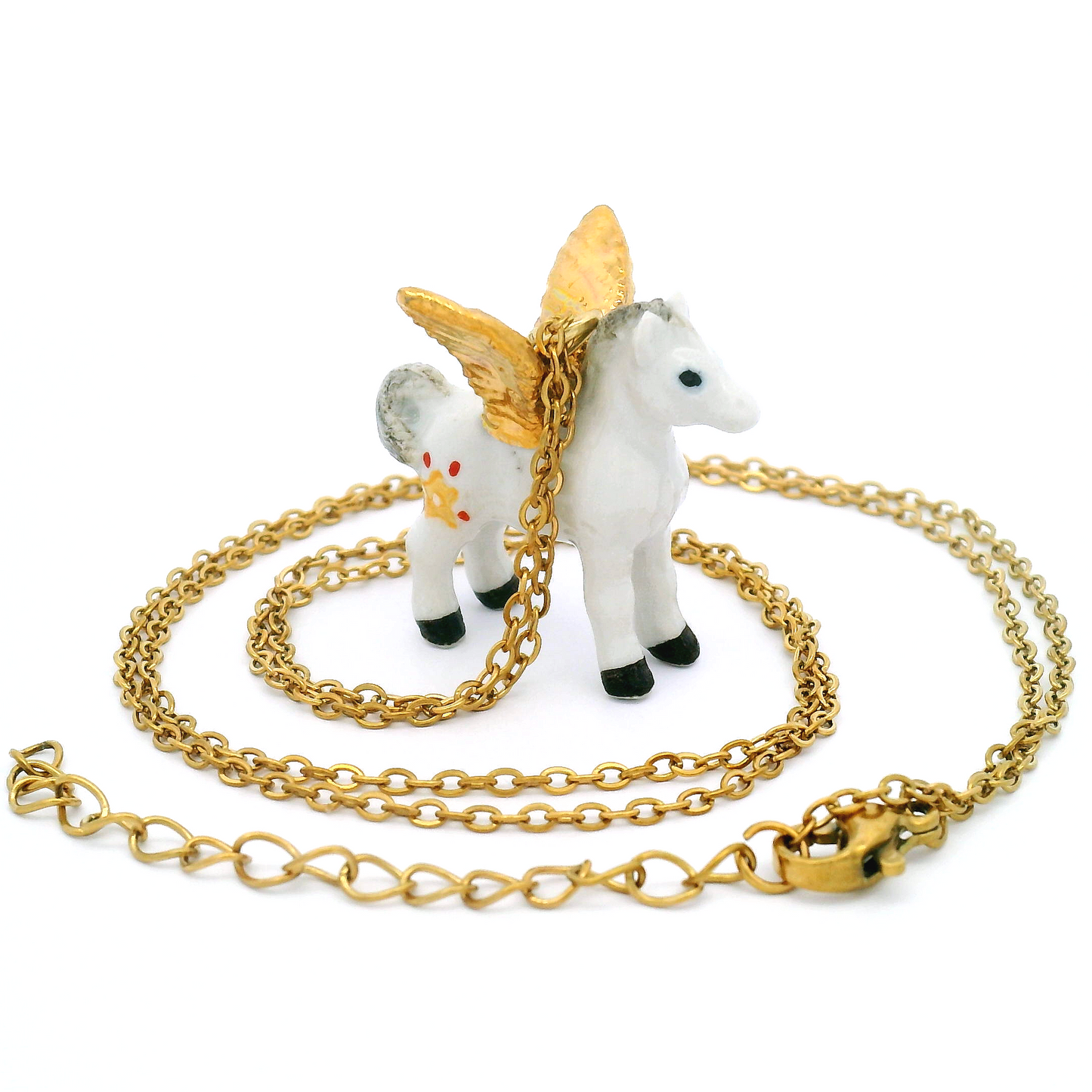 Porcelain Pegasus Pendant