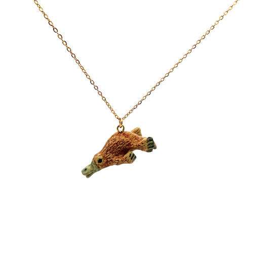 Porcelain Platypus Pendant