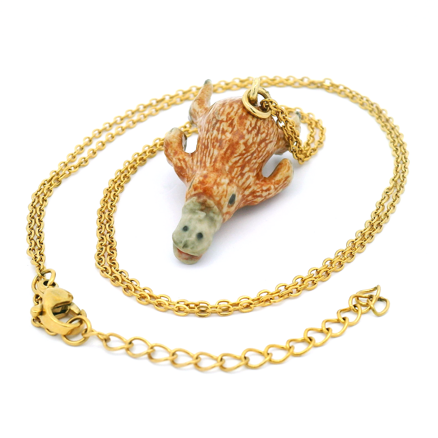 Porcelain Platypus Pendant