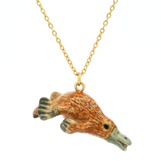 Porcelain Platypus Pendant