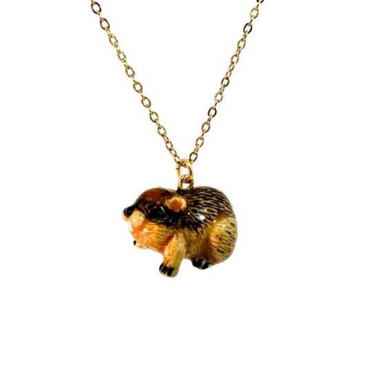 Porcelain Lemming Pendant