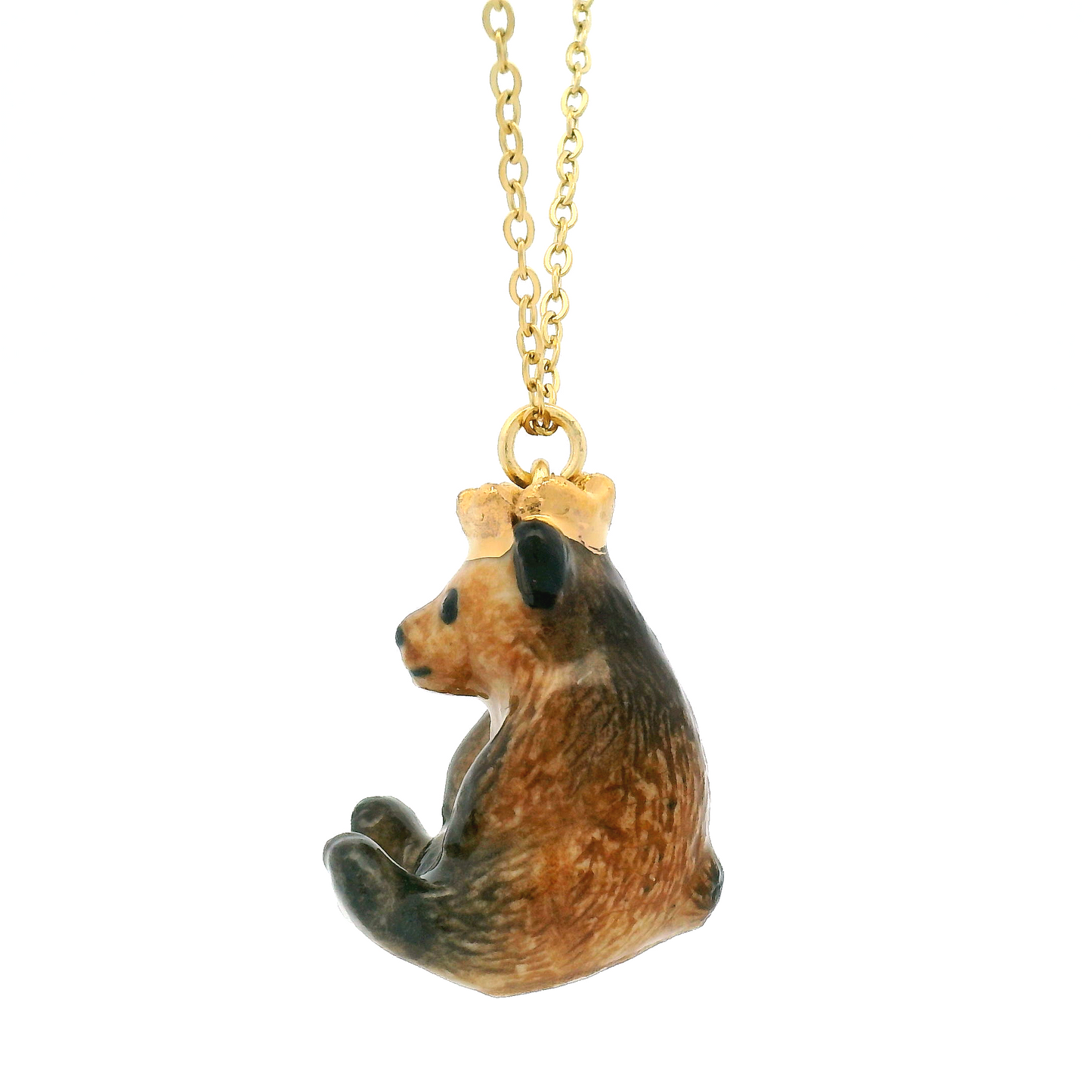 Porcelain Bear King Pendant