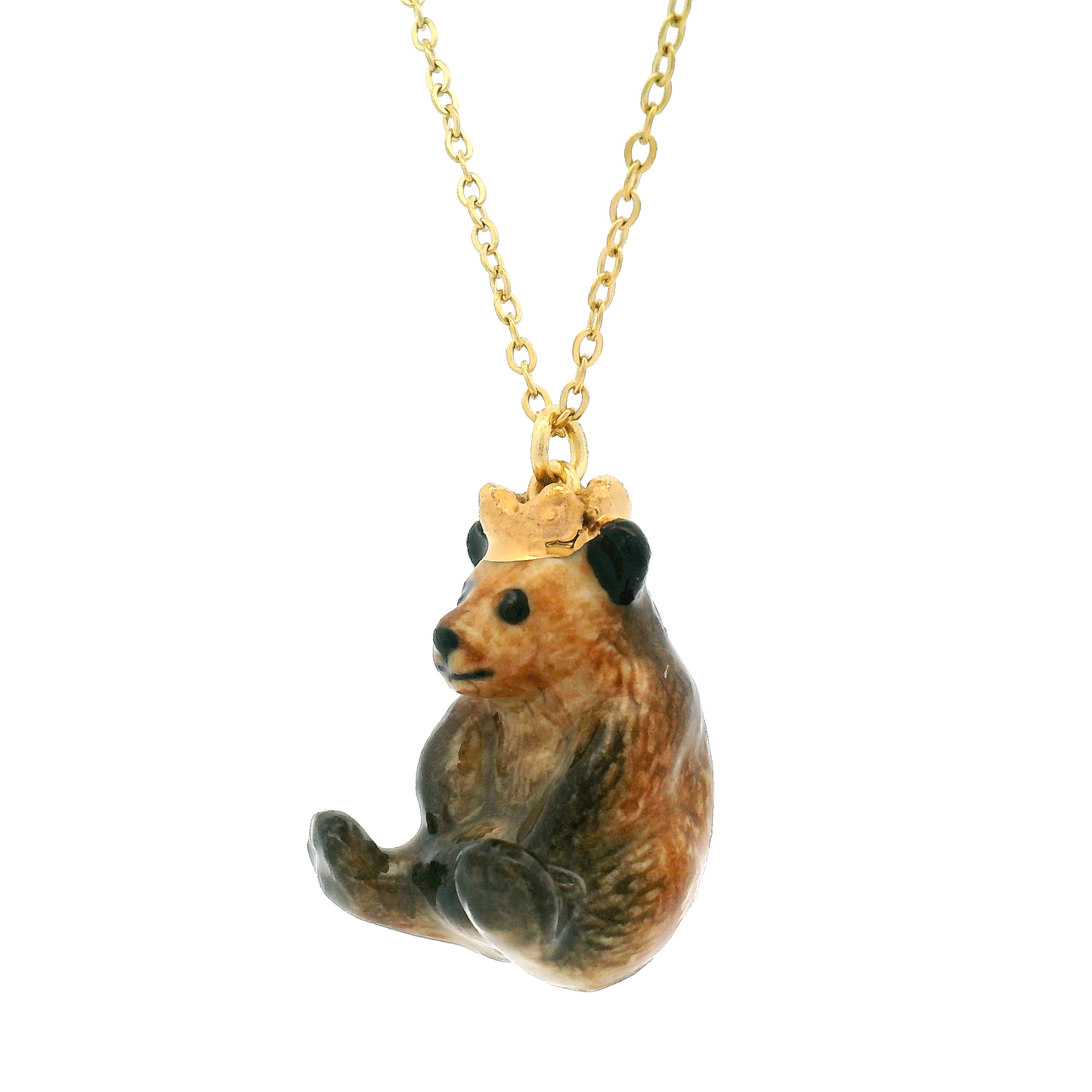 Porcelain Bear King Pendant