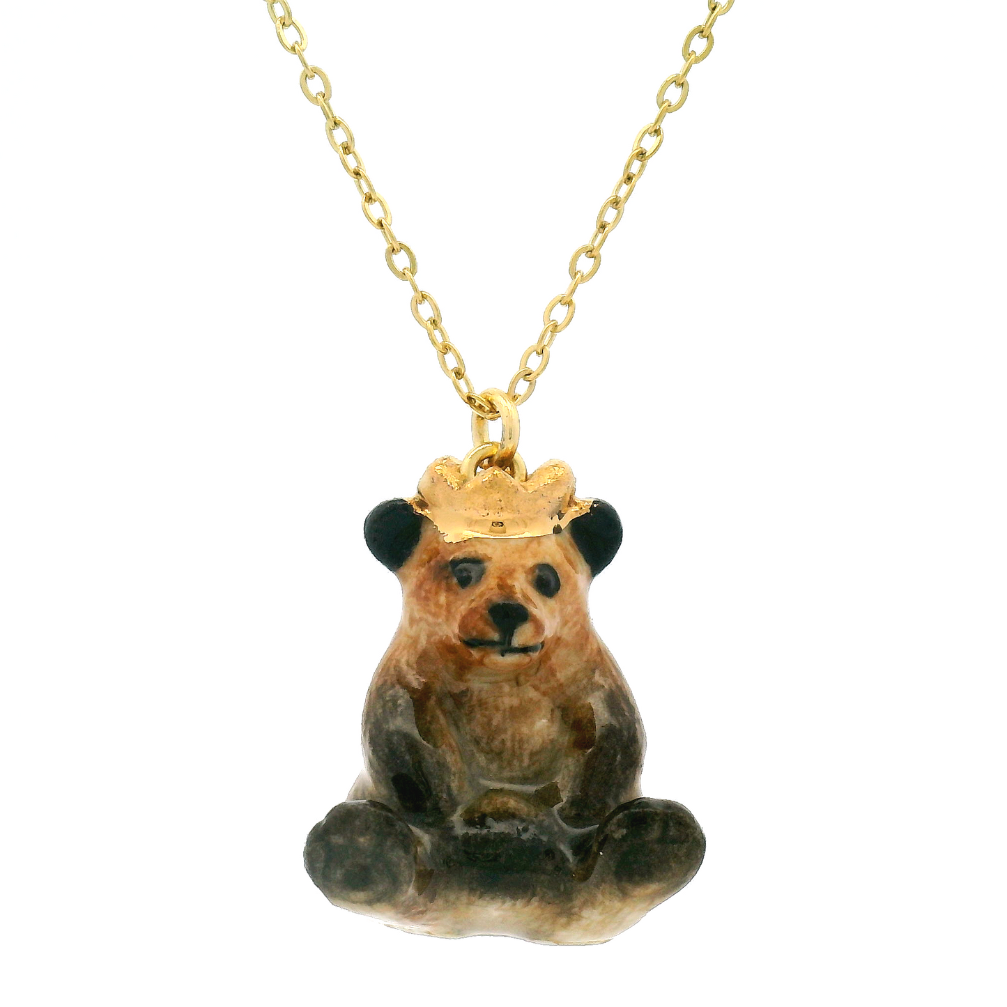 Porcelain Bear King Pendant