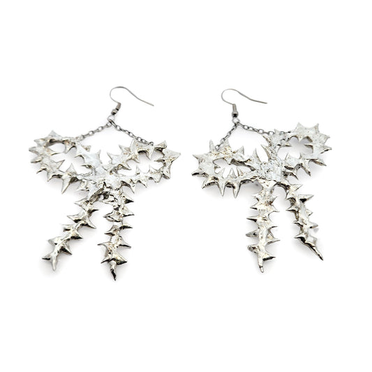 Spiked Bow Earrings