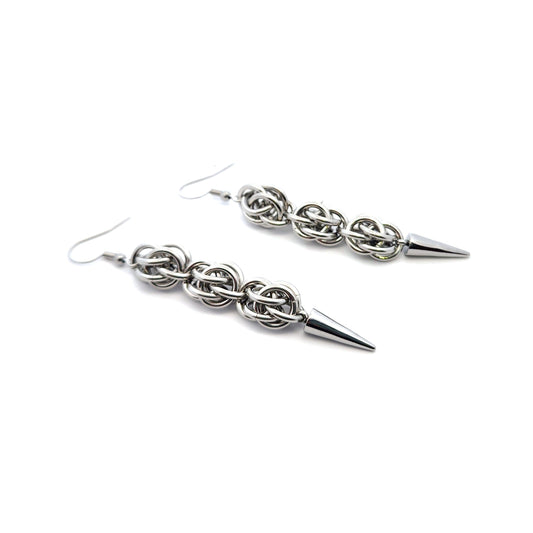 Chain Spike End Earrings