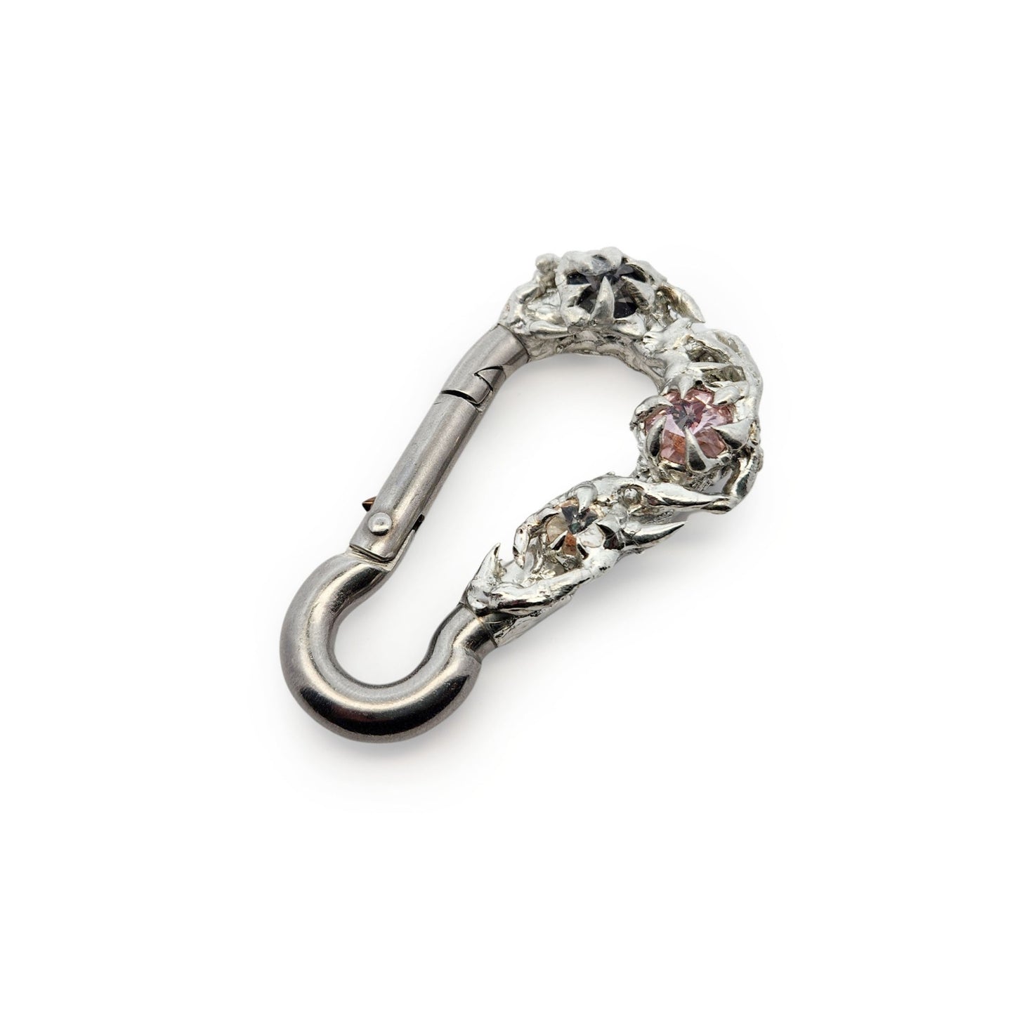 Rhinestone Spike Carabiners