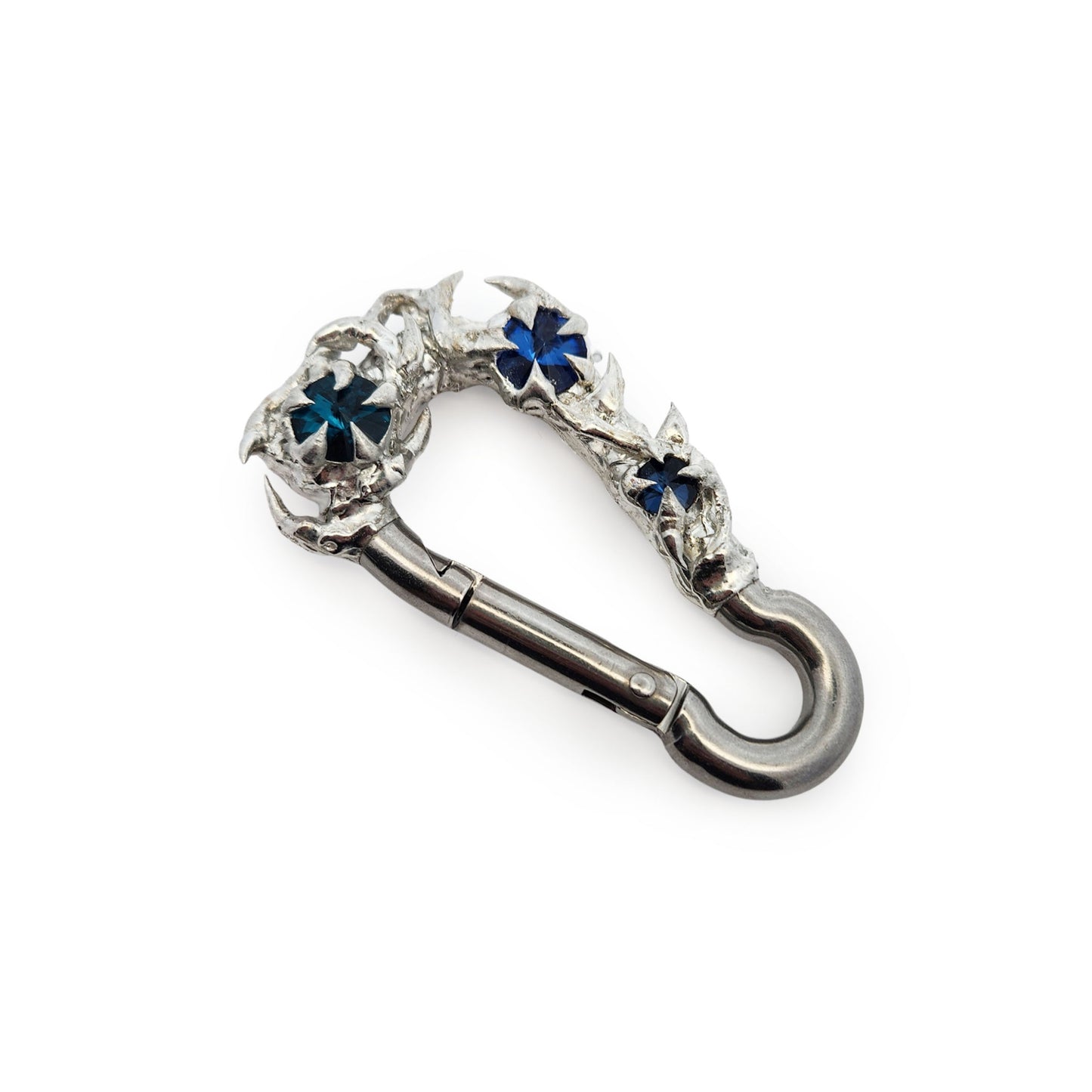 Rhinestone Spike Carabiners