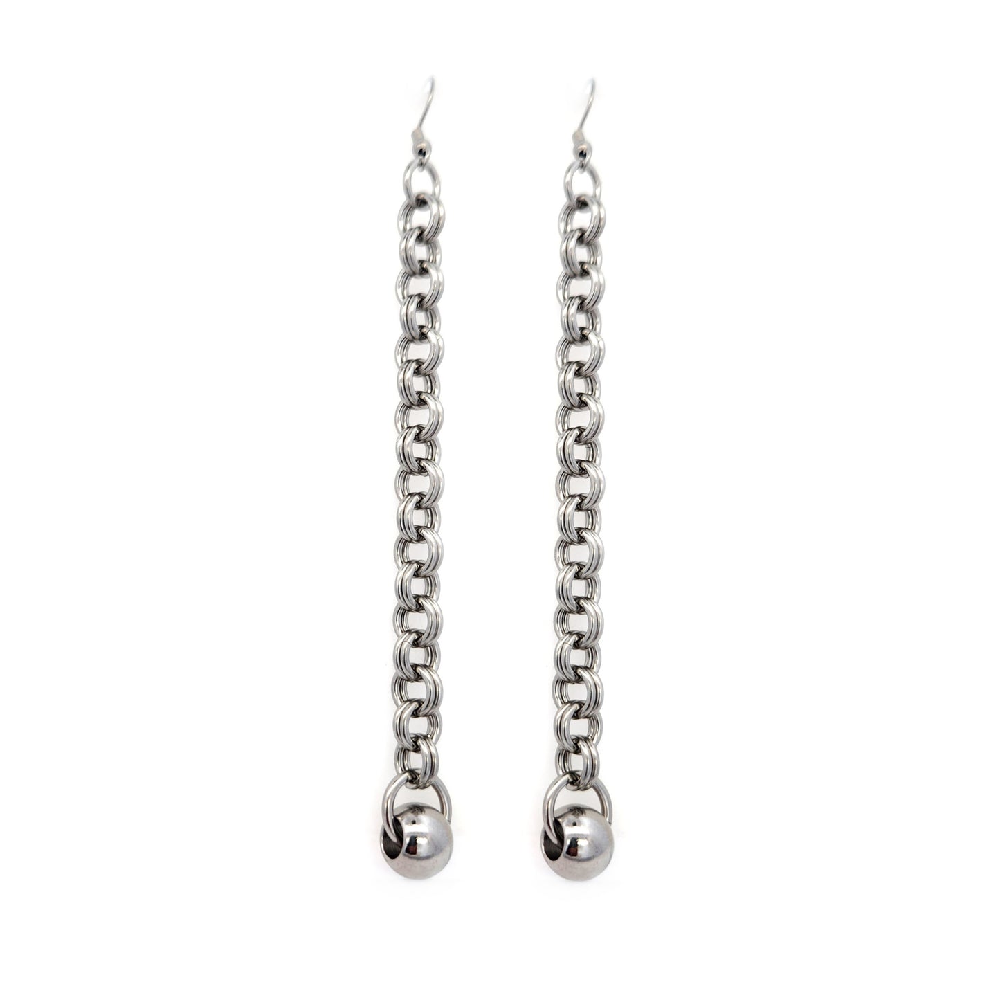 Long Chain-link Earrings