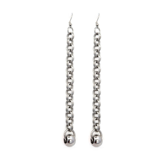 Long Chain-link Earrings