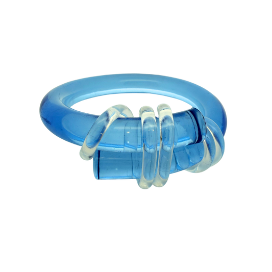 Light Blue Knot Bangle