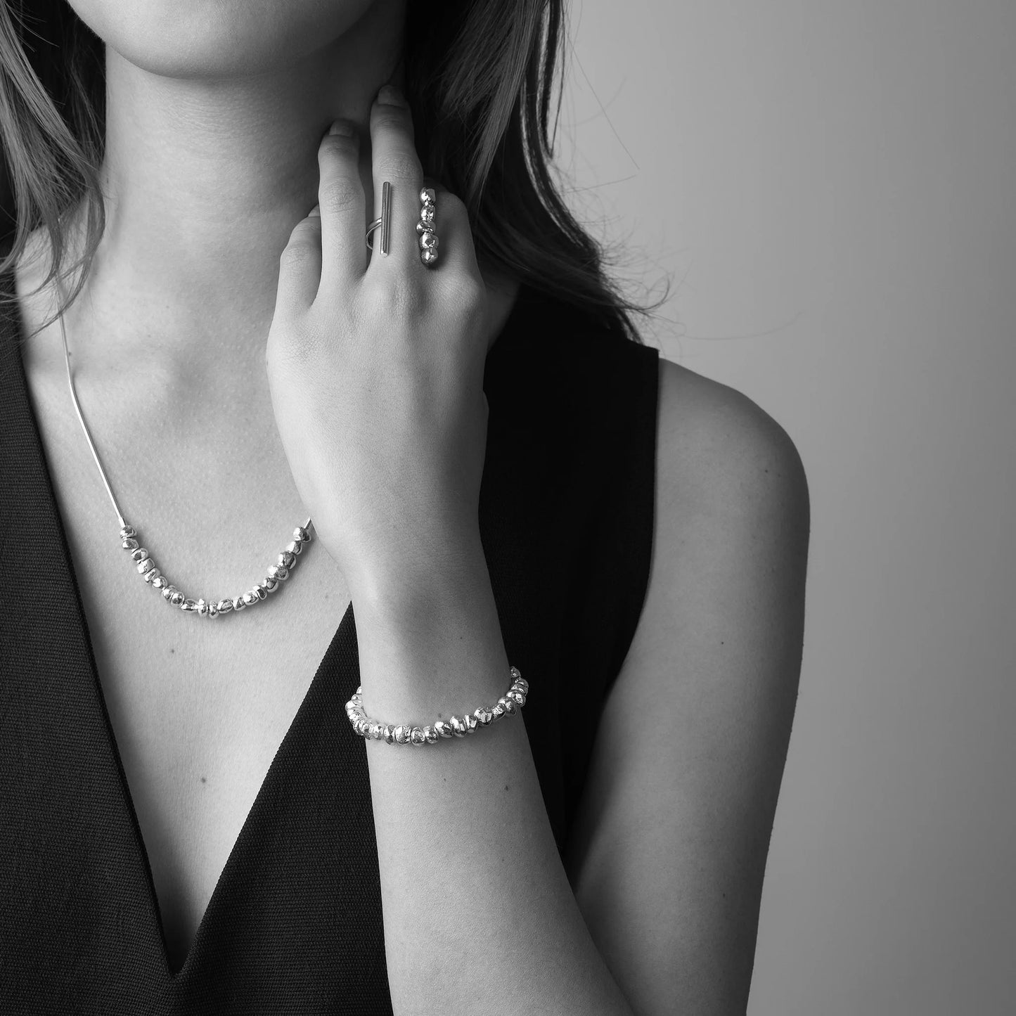 Sterling Silver Nugget Bracelet