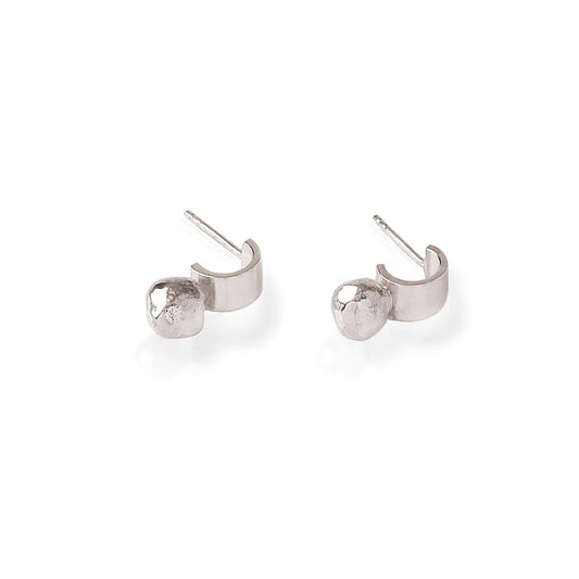 Sterling Silver Bead Stud Earrings