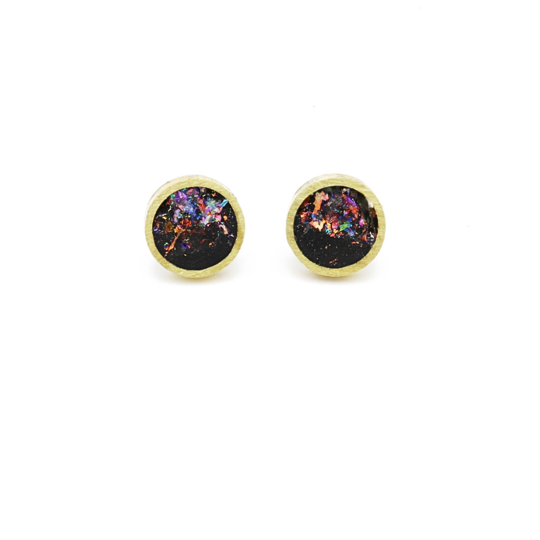 Iridescent Brass Concrete Studs