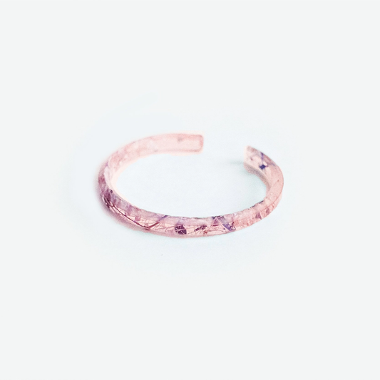 Whisper Rose Eco-Resin Bangle
