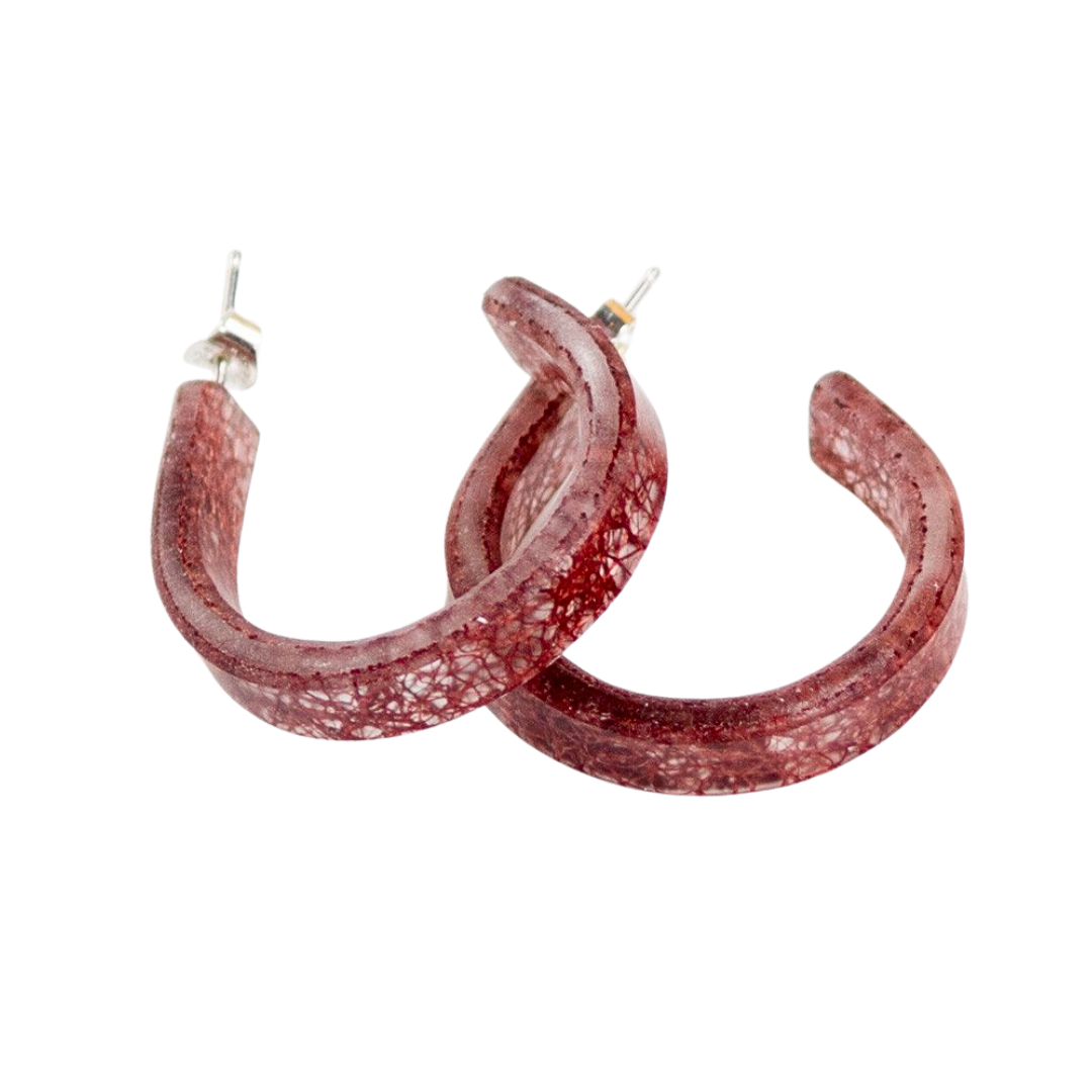 Wild Silk Mulberry Eco-Resin Hoops