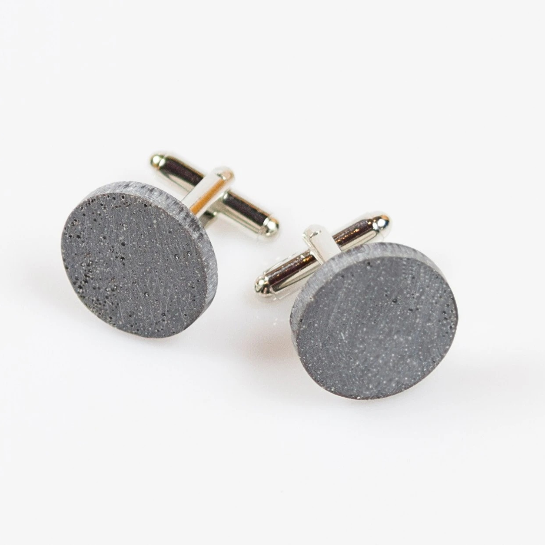 Grey Concrete Cufflinks
