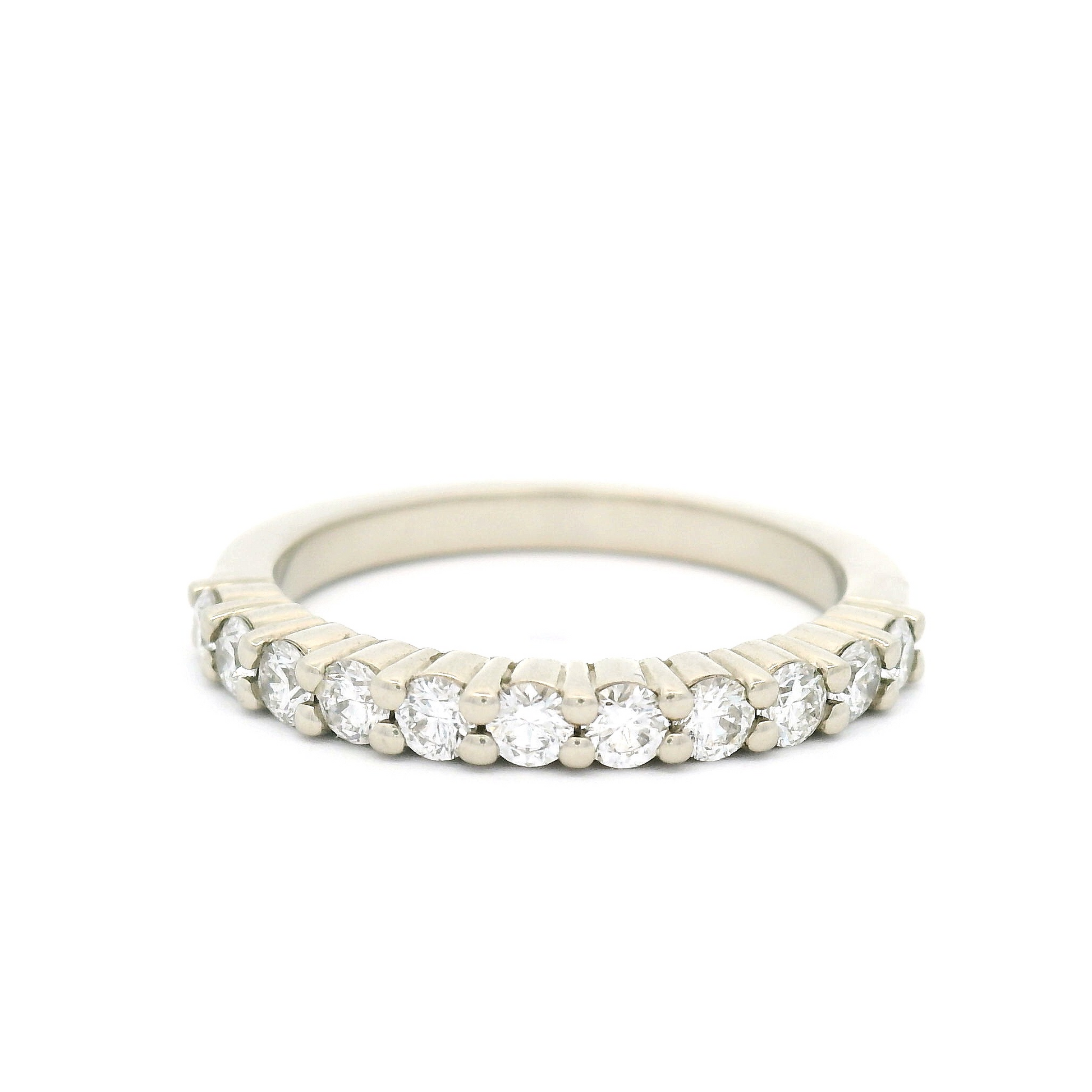 14k Yellow Half Eternity Band with 0.50cts of Natural Diamonds