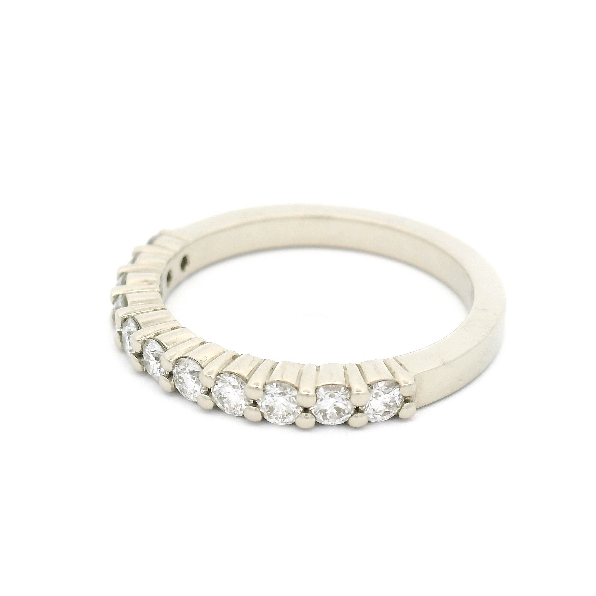 14k Yellow Half Eternity Band with 0.50cts of Natural Diamonds