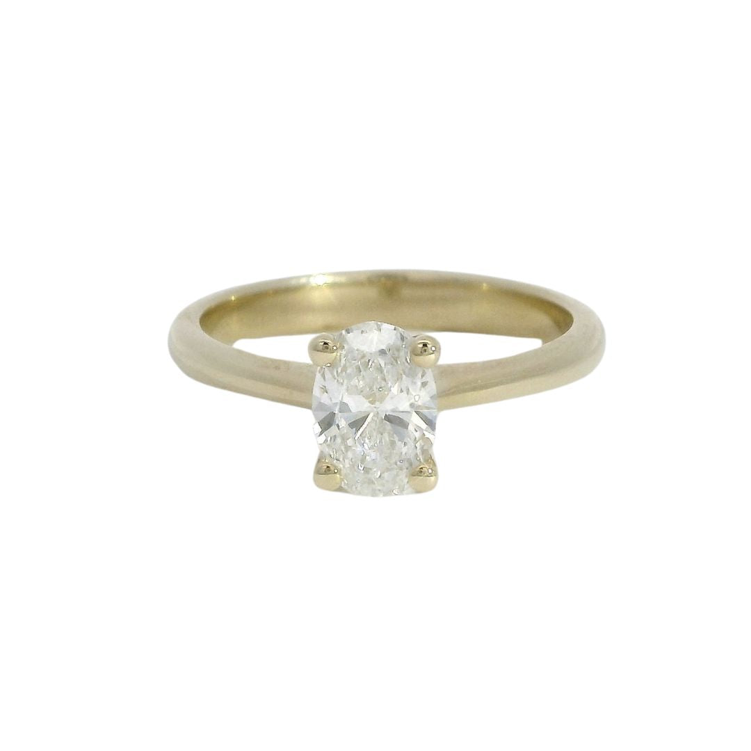 Oval Diamond Solitaire Engagement Ring