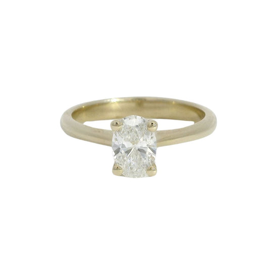 Oval Diamond Solitaire Engagement Ring