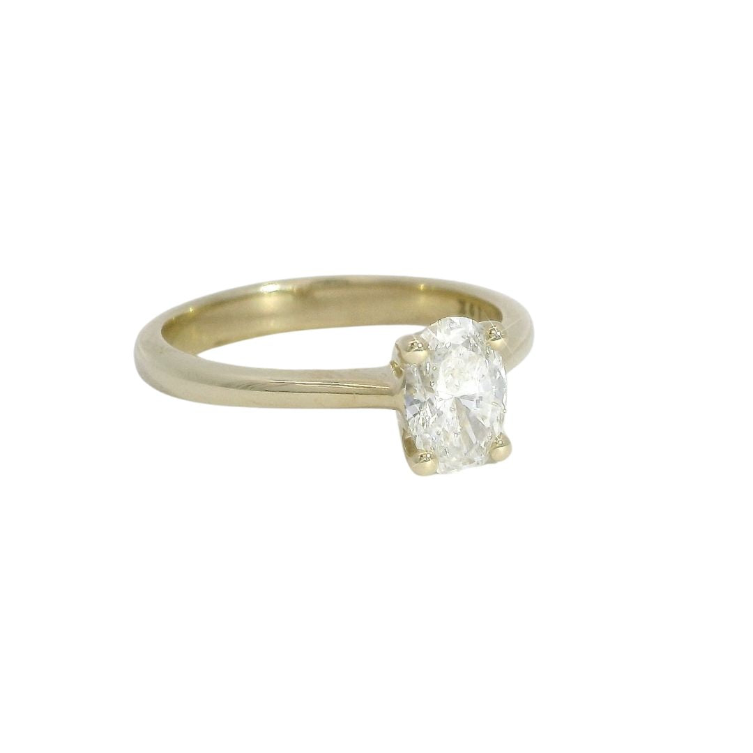 Oval Diamond Solitaire Engagement Ring