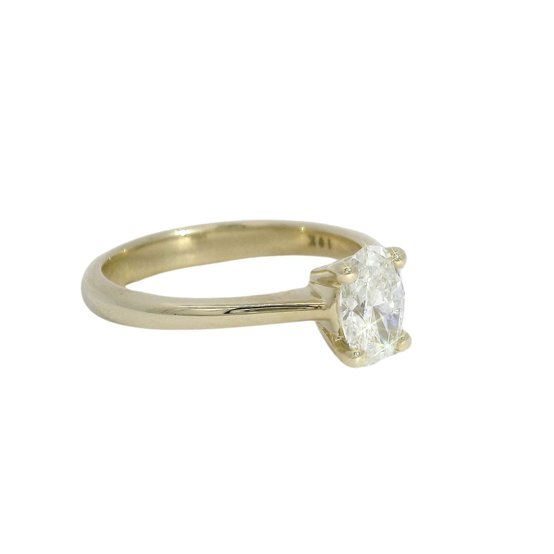 Oval Diamond Solitaire Engagement Ring