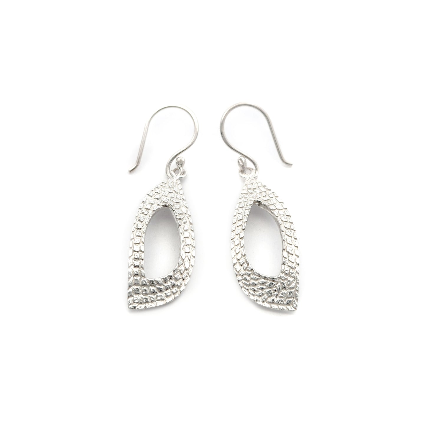 Bojagi Silver Leaf Drop Earrings