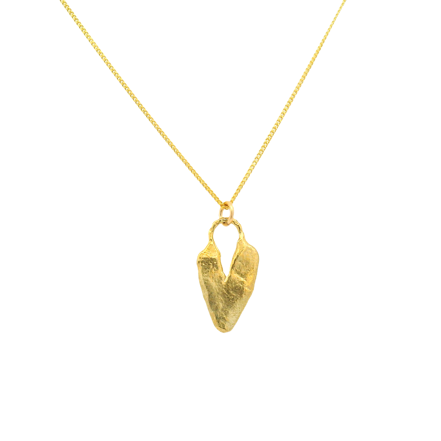 Bronze Heart Charm Necklace