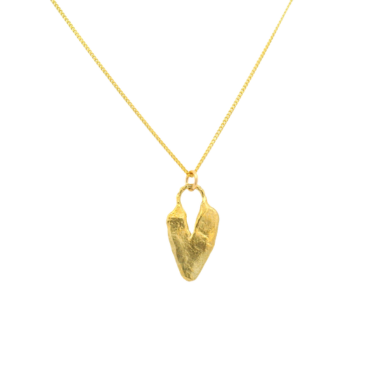 Bronze Heart Charm Necklace