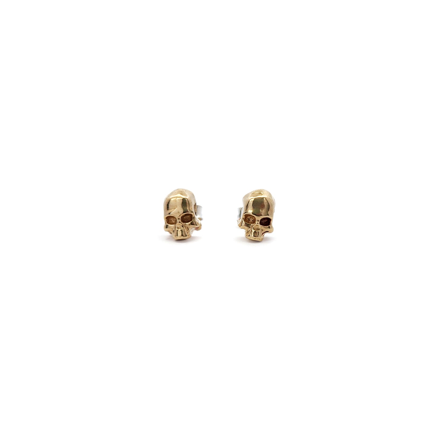 Mini Carved Skull Studs