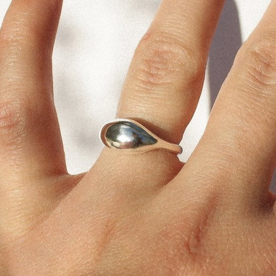 Silver Blob Ring