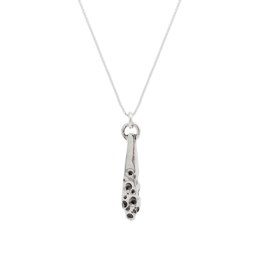 Sterling Silver Organic Textured Pendant