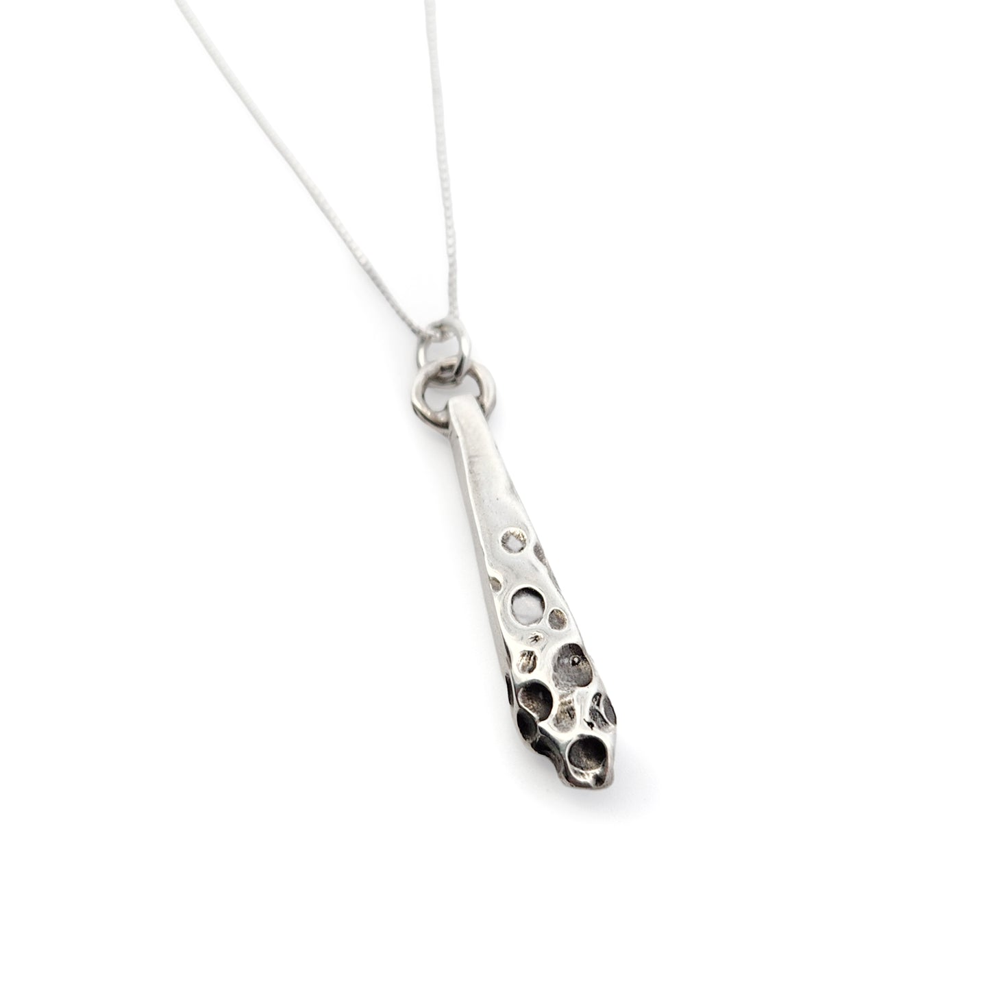 Sterling Silver Organic Textured Pendant
