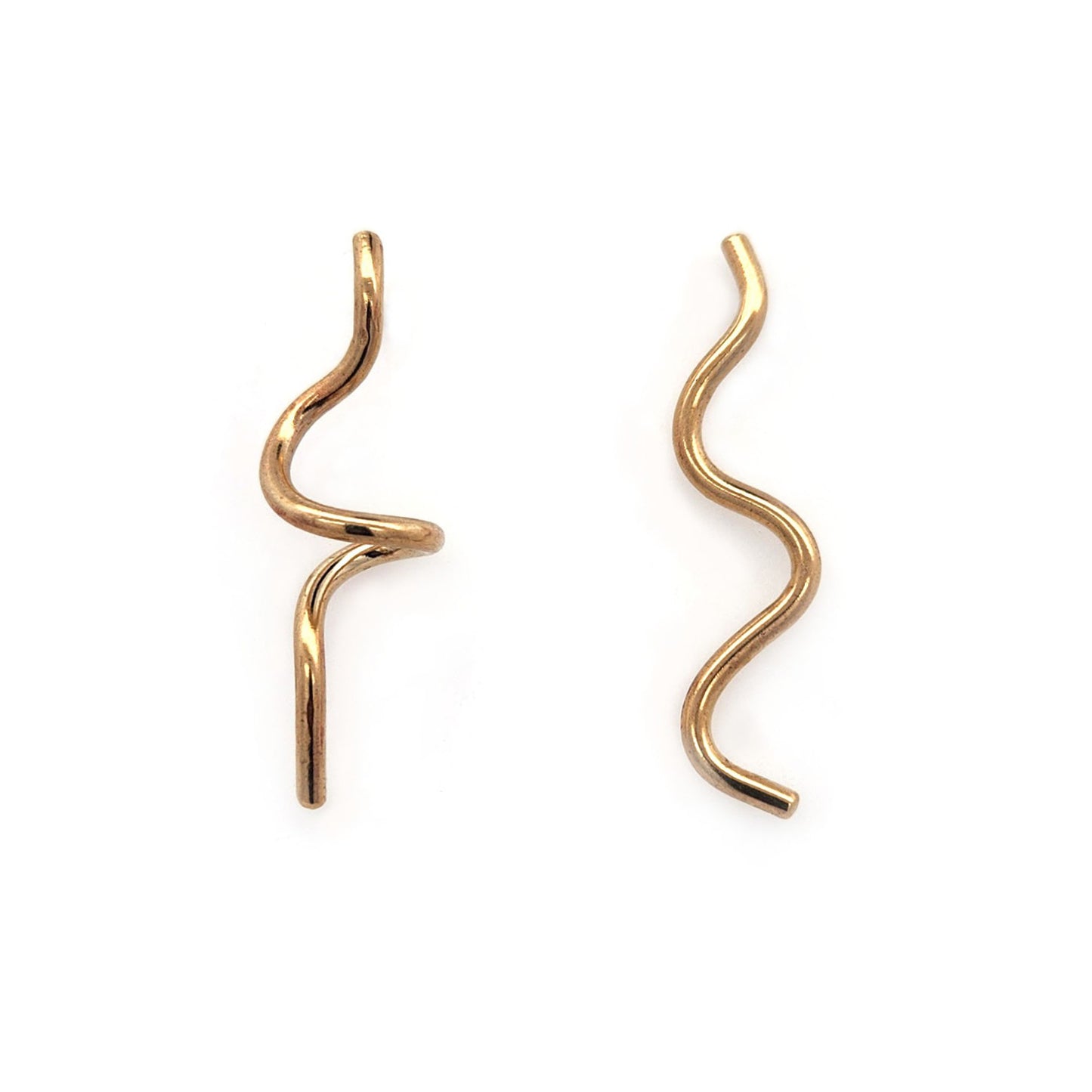 Long Squiggle Studs