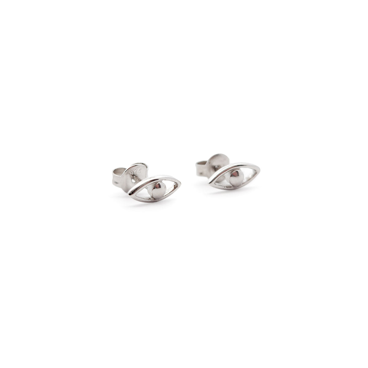 Tiny Eye Sterling Silver Stud Earrings