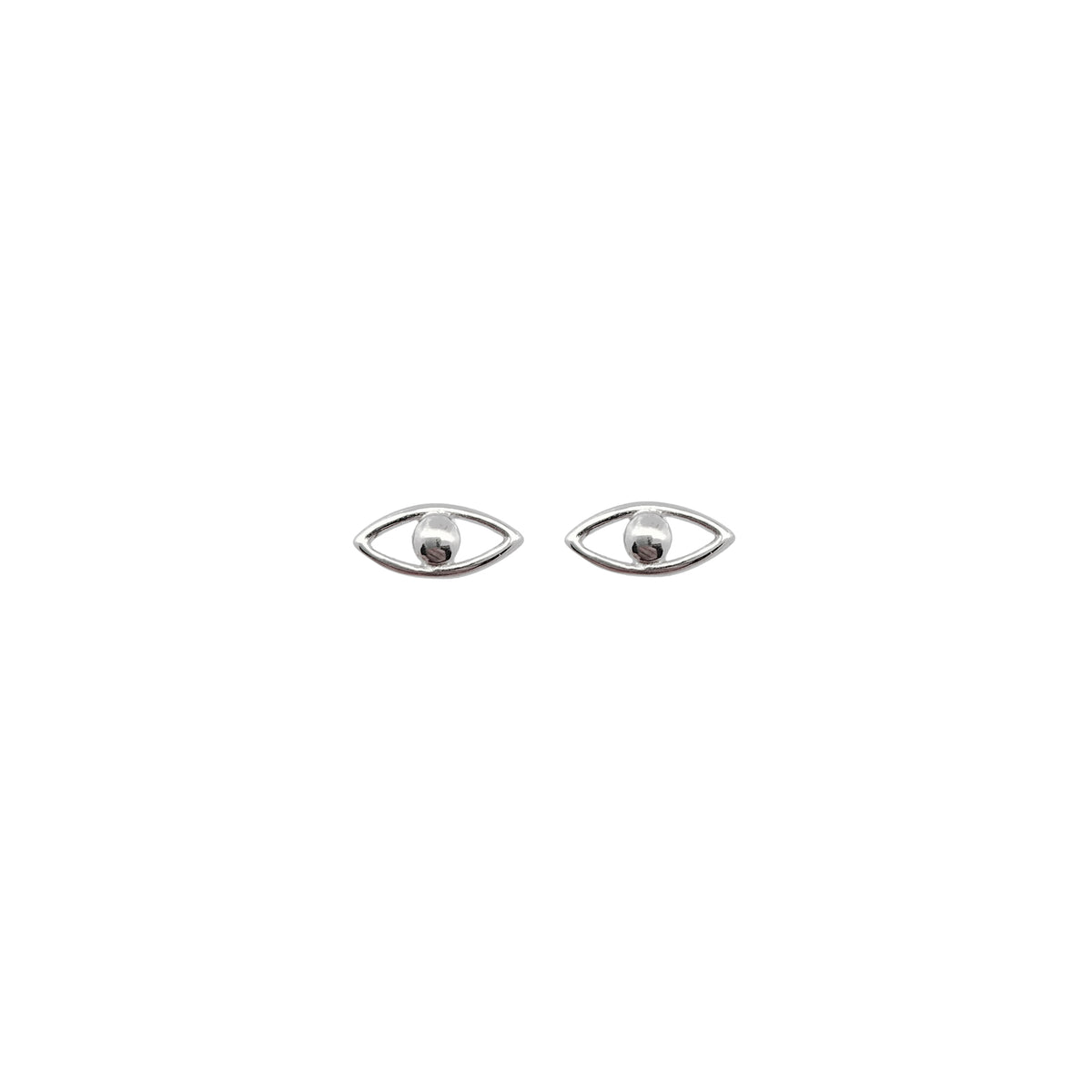 Tiny Eye Sterling Silver Stud Earrings