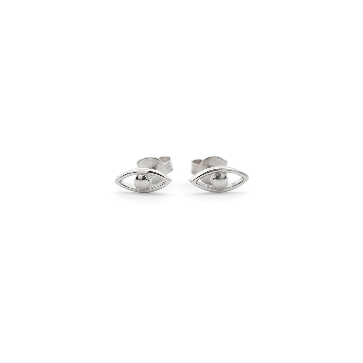 Tiny Eye Sterling Silver Stud Earrings