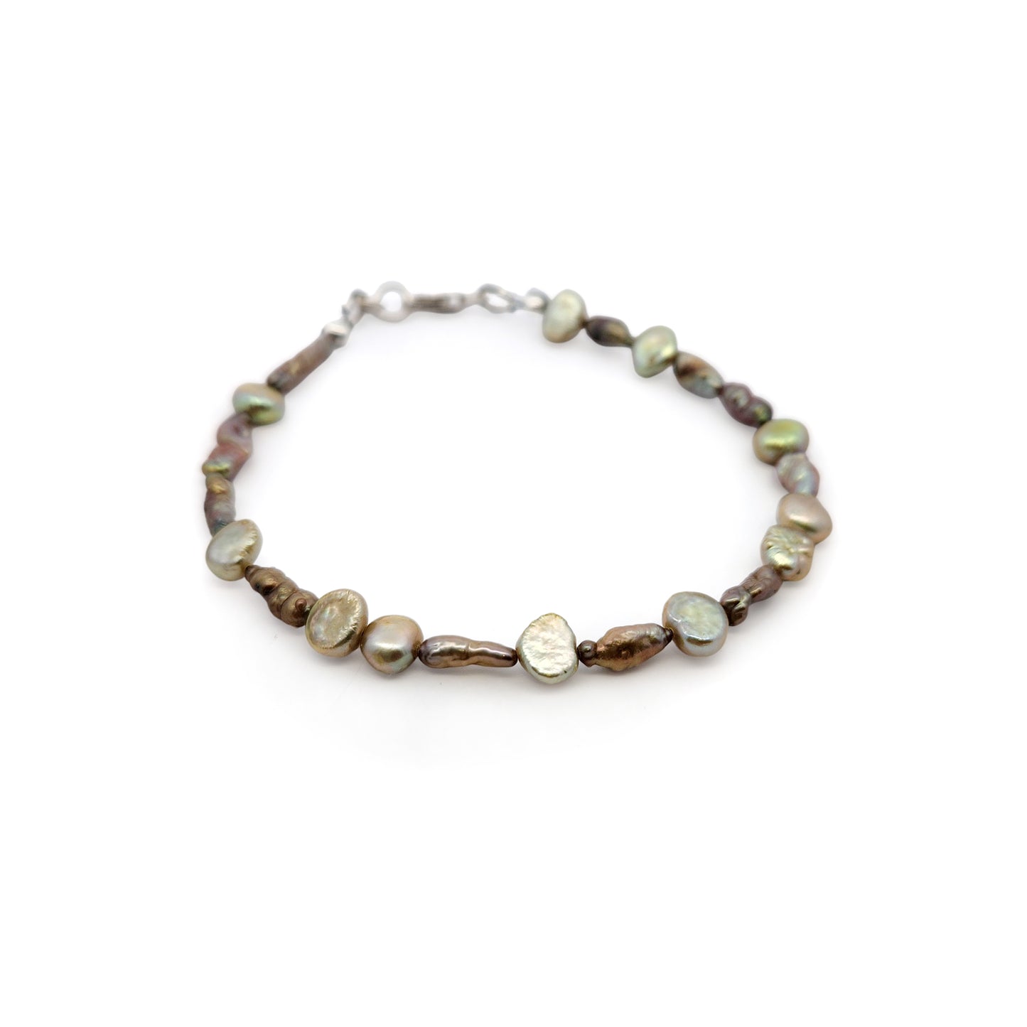 Organic Mint Green Pearl Bracelet