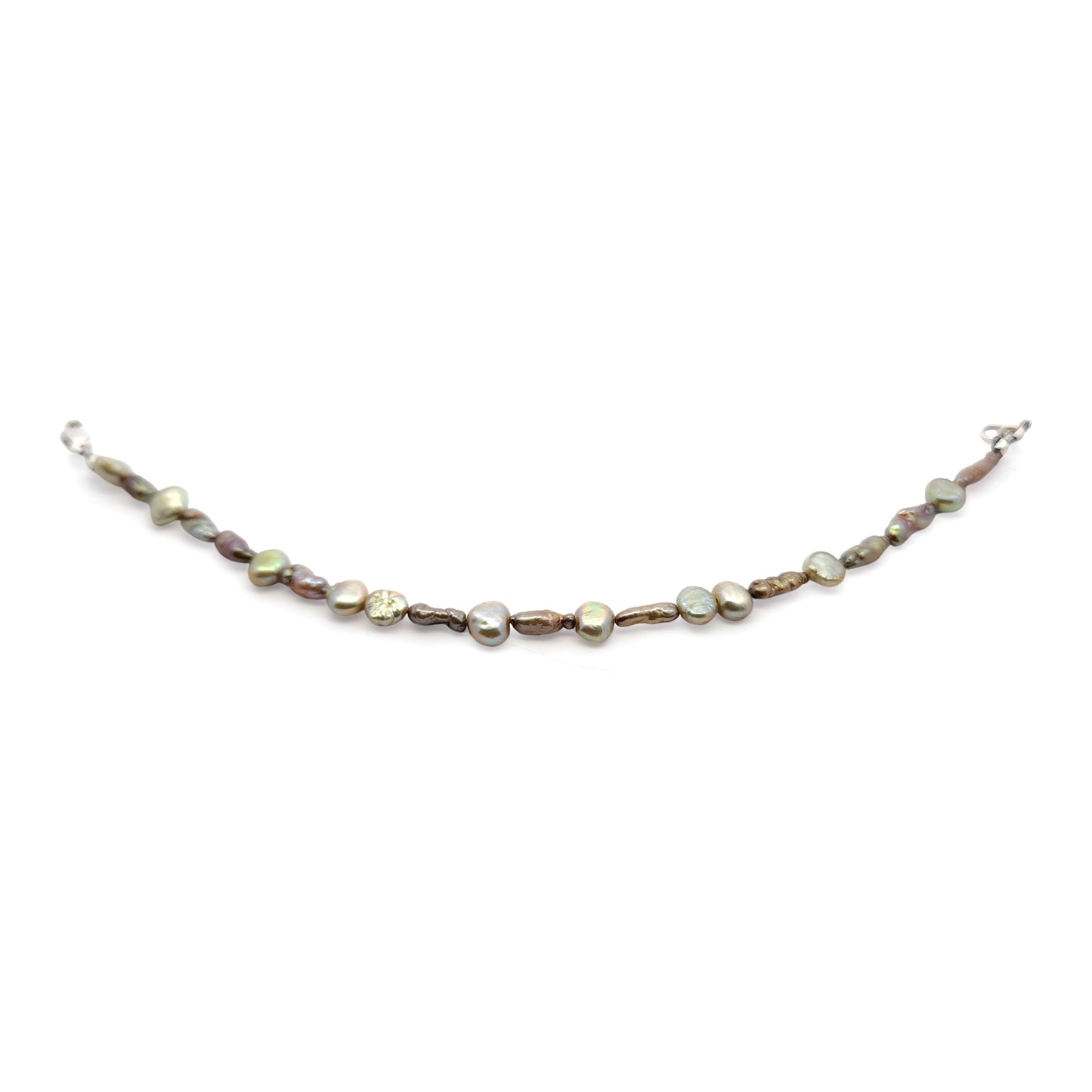 Organic Mint Green Pearl Bracelet